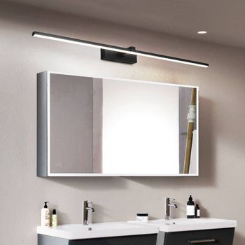 Lámpara de pared LED moderna, iluminación decorativa para espejo, tira de luces de 60/80/100cm de largo para dormitorio, baño, cocina, luminarias interiores