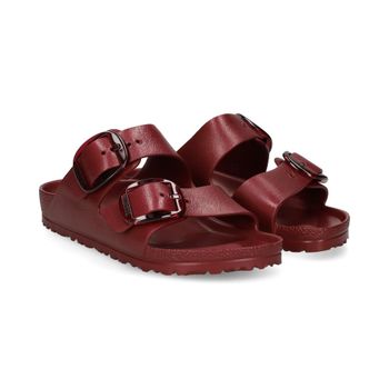 Birkenstock Sandalias Planas Mujer - Rojo Talla 41n