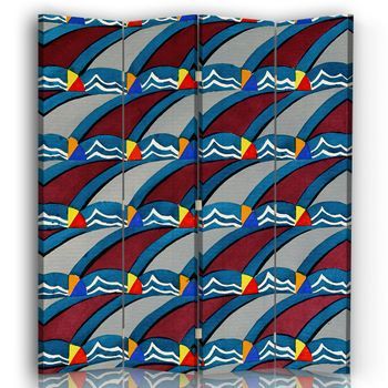 Legendarte - Biombo Kunstgewerbliche Schmuckformen Fur Die Flache Pl 41 - Christian Stoll - Separador De Ambientes Para Interiores Cm. 145x170 (4