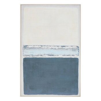 Lienzo Pintado Enmarcado Jimena Azul 116x75cm