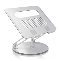aisens soporte de sobremesa xl giratorio ajustable para portatiltablet 10-17 plata