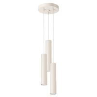 lampara de techo beige acero alt 20 cm