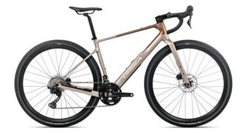 Orbea terra m30team bicicleta gravel shimano grx 12s 700 mm niquel beige met canela marron 2026