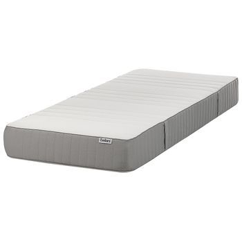 Colchón De Látex Firme Duro Con Funda Extraíble De Poliéster Con Cremallera Blanco 80 X 200 Cm Fantasy