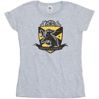 harry potter camiseta manga larga hufflepuff para mujer