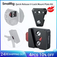 kit de placa de montaje v-lock de liberacion rapida smallrig para tornillo de 14-20 solucion portatil para videografos para sony y canon -6021