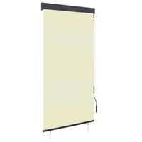 estor enrollable de exterior color crema 100x250 cm vidaxl