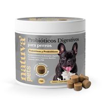 probioticos para perros natuva pets - equilibrio intestinal y bienestar digestivo - con probioticos y prebioticos mos y fos - 120 soft chews