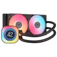 corsair icue link titan 240 rx lcd kit refrigeracion liquida 240mm negro