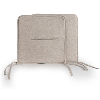 C.A | Cojines para Silla 🪑 | 36×36×3 cm | Ultra Cómodos y Suaves | Tejido de Lino Premium | Acolchados y Lavables | Interior/Exterior