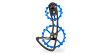 jaula de desviador cyclingceramic oversized 14 19t para desviador shimano 105 r7000 11s azul