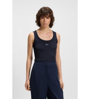 BOSS para mujer. 50547548 Camiseta C Ematites azul (S), Casual, Sintético