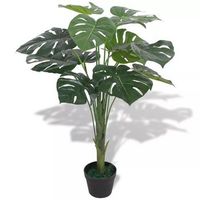 planta artificial con maceta monstera 70 cm verde dec021916