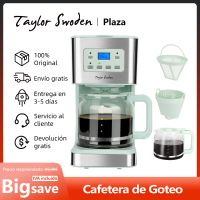 cafetera de goteo electrica con filtro reutilizable pantalla lcd programable 24 h auto limpieza capacidad 12 tazas 950w