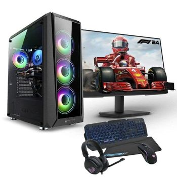 Ordenador Sobremesa PC Racing Pack AMD Ryzen 7 5700G/32GB/1TB SSD/RX 7600 + Pantalla 24