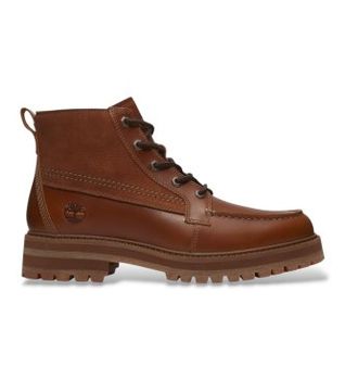 Timberland para hombre. TB0A2MUQEM41 Botines de piel Britton Drive marrón (43), 3 a 5cm, Cordones, Casual