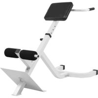 gorilla sports banco de hiperextension blanco