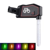luces traseras bikight bicycle photon drop a prueba de agua con carga type-c luz de advertencia colorida para ciclismo n