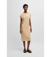 boss para mujer 50540442 vestido de punto con manga casquillo beige s casual modal manga corta