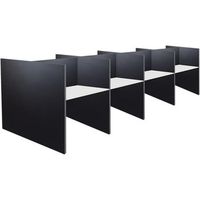 call center doble 8 puestos 3325 cm gris grafito