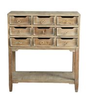 consola de madera con 8 cajones