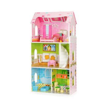 Casa De Muñecas De 4 Habitaciones De Ecotoys