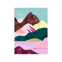 poster lilac lake sin marco  - 30 x 40 cm