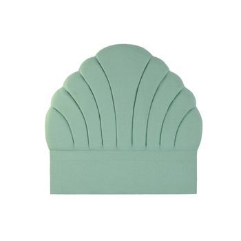 Cabecero Cama Poliester Mdf 168x10x160 Verde Jade