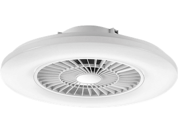 Ventilador de techo con luz - Muvit iO MIOCLF001, De techo, Con ventilador, WiFi, Compatible Asistentes Voz, Blanco