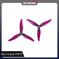 gemfan hurricane 51377 helice de 3 aspas accesorios coloridos para dron fpv 5 pulgadas freestyle 4 piezas