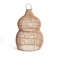 pantalla lampara colgante ratan tahani iluzzia natural