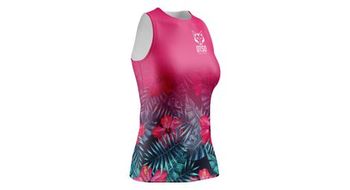 Camiseta de tirantes otso singlet tropical dark  mujer