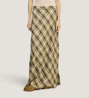 semicouture para mujer y6wq08 falda gonna connie verde 46 casual viscosa