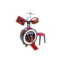bateria ladybug 3 elementos con banqueta