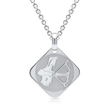 Cadena de plata signo zodiacal sagitario