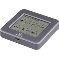 caja ssd renkforce m2 nvme aluminio gris con display lcd integrado
