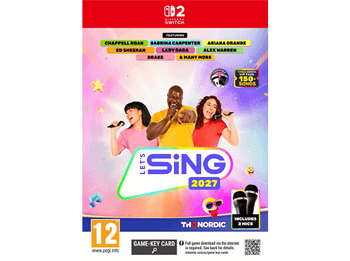 Nintendo Switch 2 Let's Sing 2027 + Micros Bundle (Game Key Card)