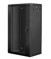 armario lanberg mural rack 19 22u600x450 flat pack v2 negro