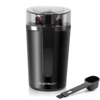 aigostar molinillo de cafe electrico capacidad 60gr  cepillo para limpieza cuchillas acero inoxidable 200w
