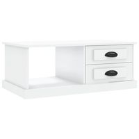mesa de centro 90x50x35 cm madera - blanco