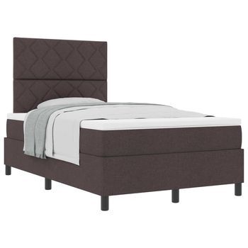 Cama Tapizada 193x120x128 Cm  - Marrón