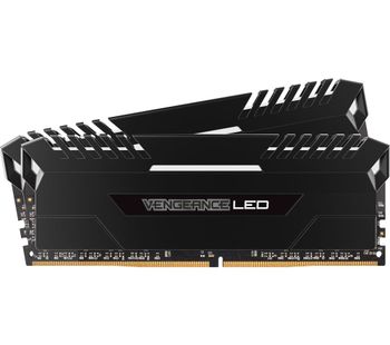CORSAIR Vengeance LED DDR4 2400 MHz PC RAM - 8 GB x 2, White
