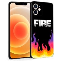 cool funda dibujos fire para iphone 12 mini