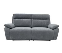 sofa 3 plazas 2 asientos relax manual grant color gris