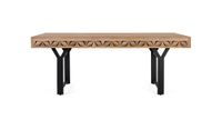 mesa de comedor rectangular en madera de mango 200 cm