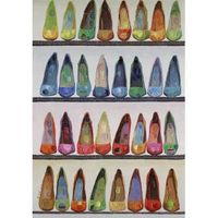 cuadro tacones de color 100x70 cm