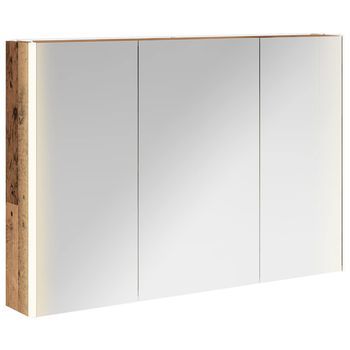 Armario Con Espejo De Baño Madera Vieja 103,5 X 15,5 X 70 Cm Vidaxl