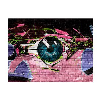 Papel Pintado 3d - Ojo (graffiti) (200x154 Cm)