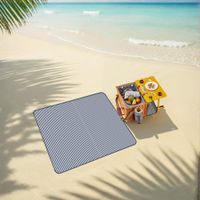 cesta de picnic con manta y zona de frio 465 x 32 x 30 cm marron