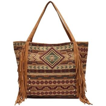 Misako Bolso de mano Jovana bolso shopper gran jacquard para mujer